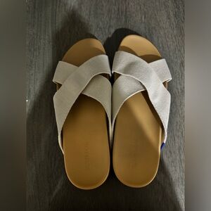Rothy’s The Weekend Slide Sandals Oat Size 12 Women’s NWOB